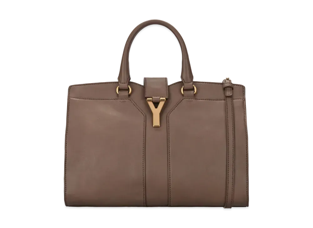 Saint Laurent Cabas Chyc Leather 2WAY Bag "Brown"