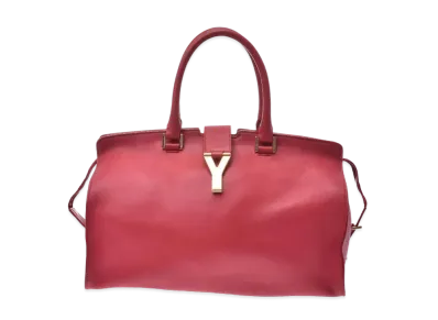 Saint Laurent Cabas Chyc Leather 2WAY Bag "Red"