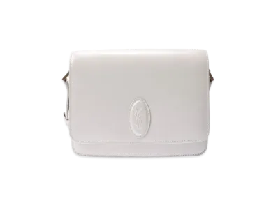 Saint Laurent LE61 Leather Shoulder Bag "White"