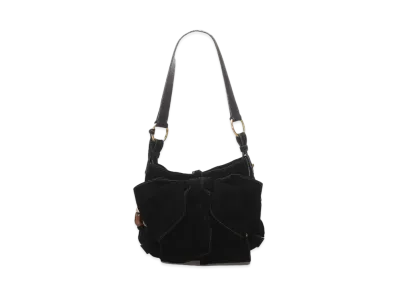 Saint Laurent Sac Bow Leather Shoulder Bag "Black"