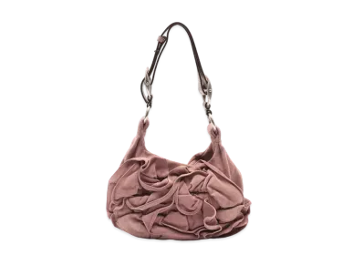 Saint Laurent Nadia Leather Semi Shoulder Bag "Pink"