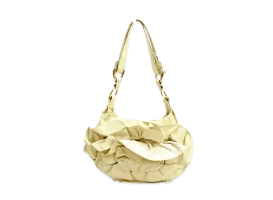 Saint Laurent Nadia Leather Semi Shoulder Bag "Beige"