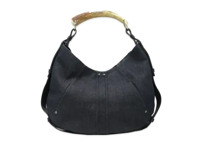 Saint Laurent Mombasa Leather One Shoulder Bag "Black"