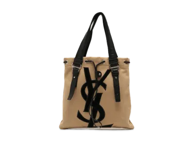 Saint Laurent Kahala Canvas Tote Bag "Beige"