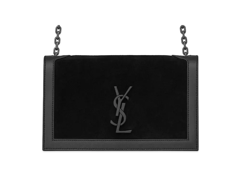 Saint Laurent Book Bag Canvas Shoulder Bag "Black"
