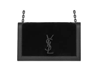 Saint Laurent Book Bag Canvas Shoulder Bag "Black"