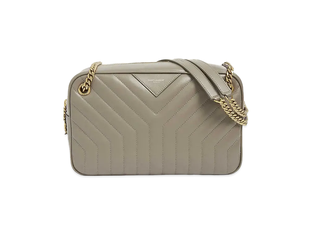 Saint Laurent Joan Leather Shoulder Bag "Gray"