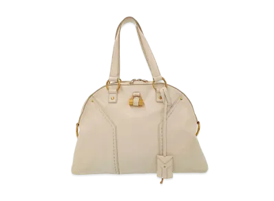 Saint Laurent Muse Leather Hand Bag "Beige"