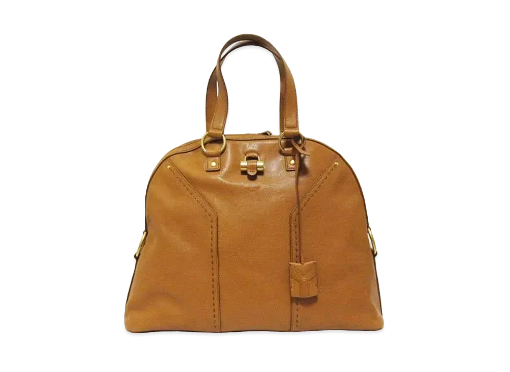 Saint Laurent Muse Leather Hand Bag "Brown"