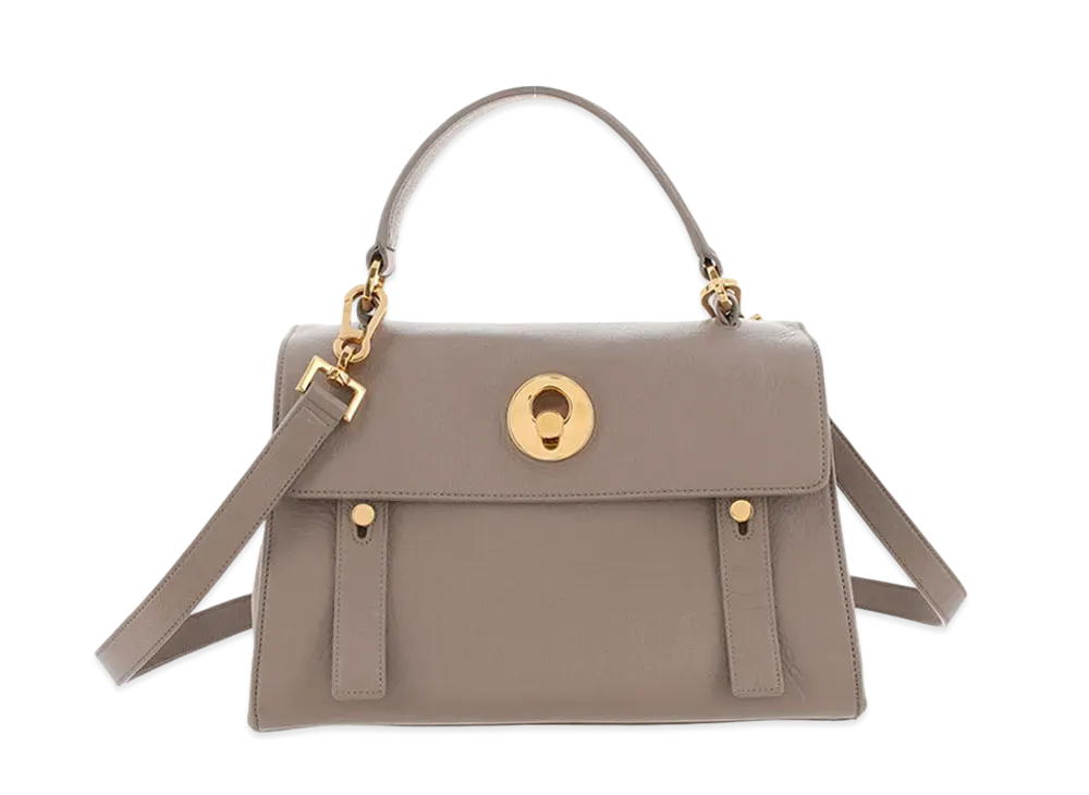 Saint Laurent Muse Two Leather 2WAY Bag "Beige"