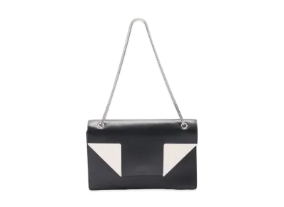 Saint Laurent Betty Leather Shoulder Bag "Black / White"