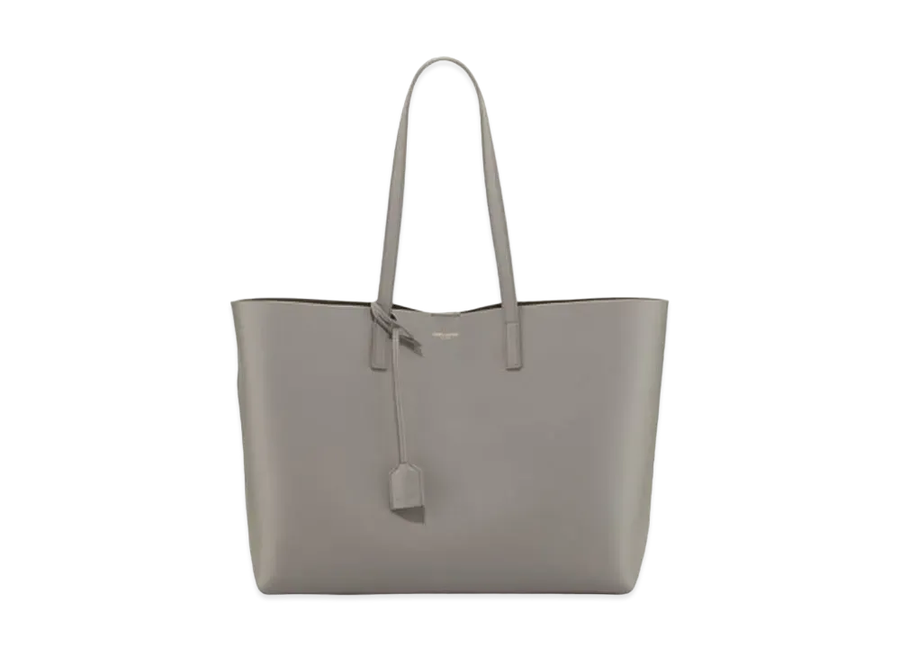 Saint Laurent Shopping Saint Laurent Leather Tote Bag "Gray"