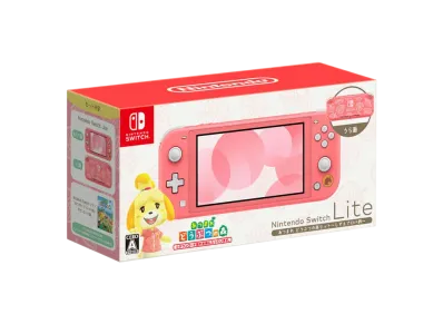 Nintendo Switch Lite Animal Crossing: New Horizons Set Shizue Aloha Pattern