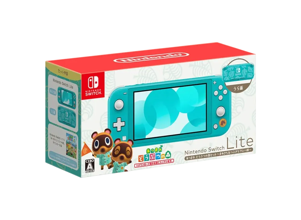 Nintendo Switch Lite Animal Crossing: New Horizons Set Mamekichi & Tsubukichi Aloha Pattern