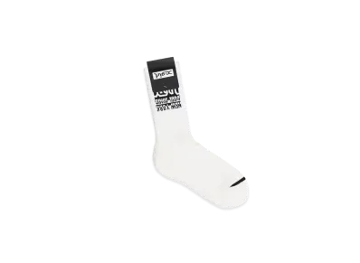 X-Girl Bicolor Box Logo Rib Socks "White"