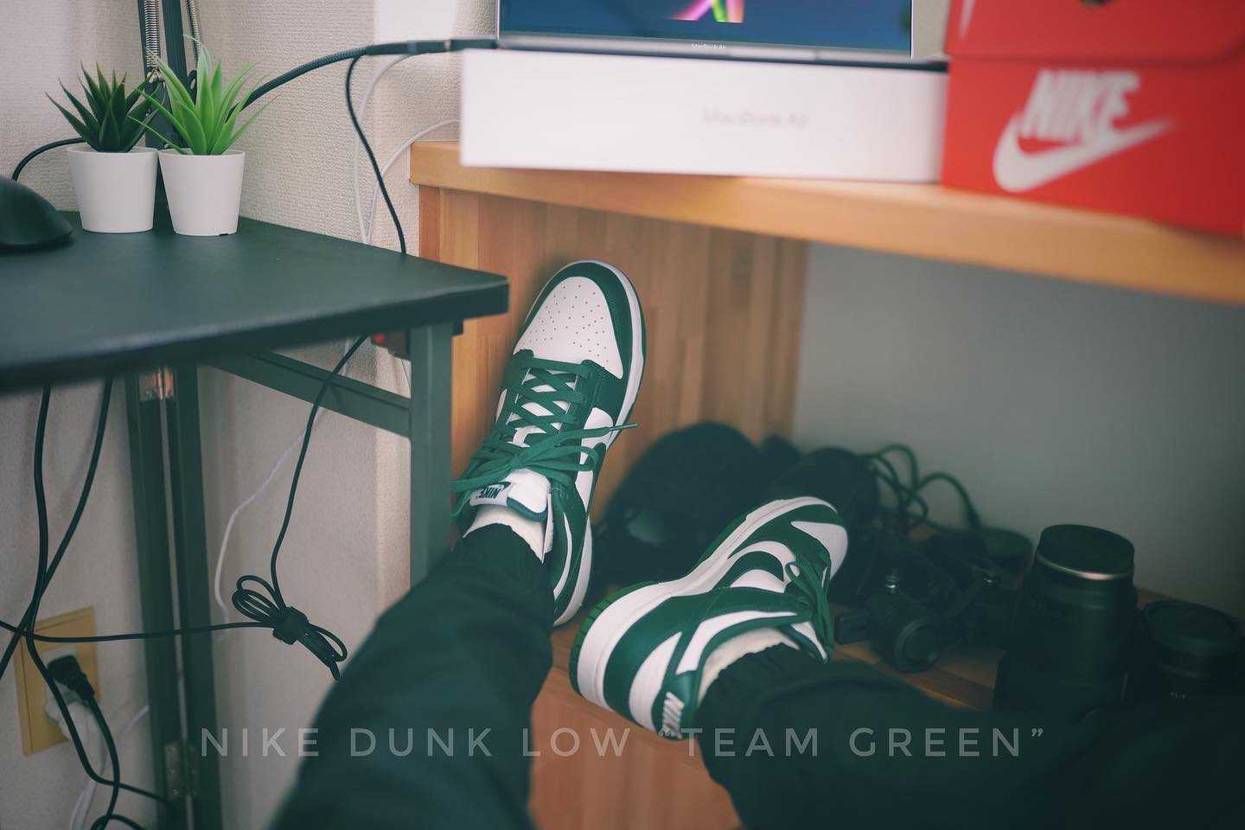 ギフ_包装】 NIKE DUNK LOW TEAM GREEN ダンク ロー チームグリーン