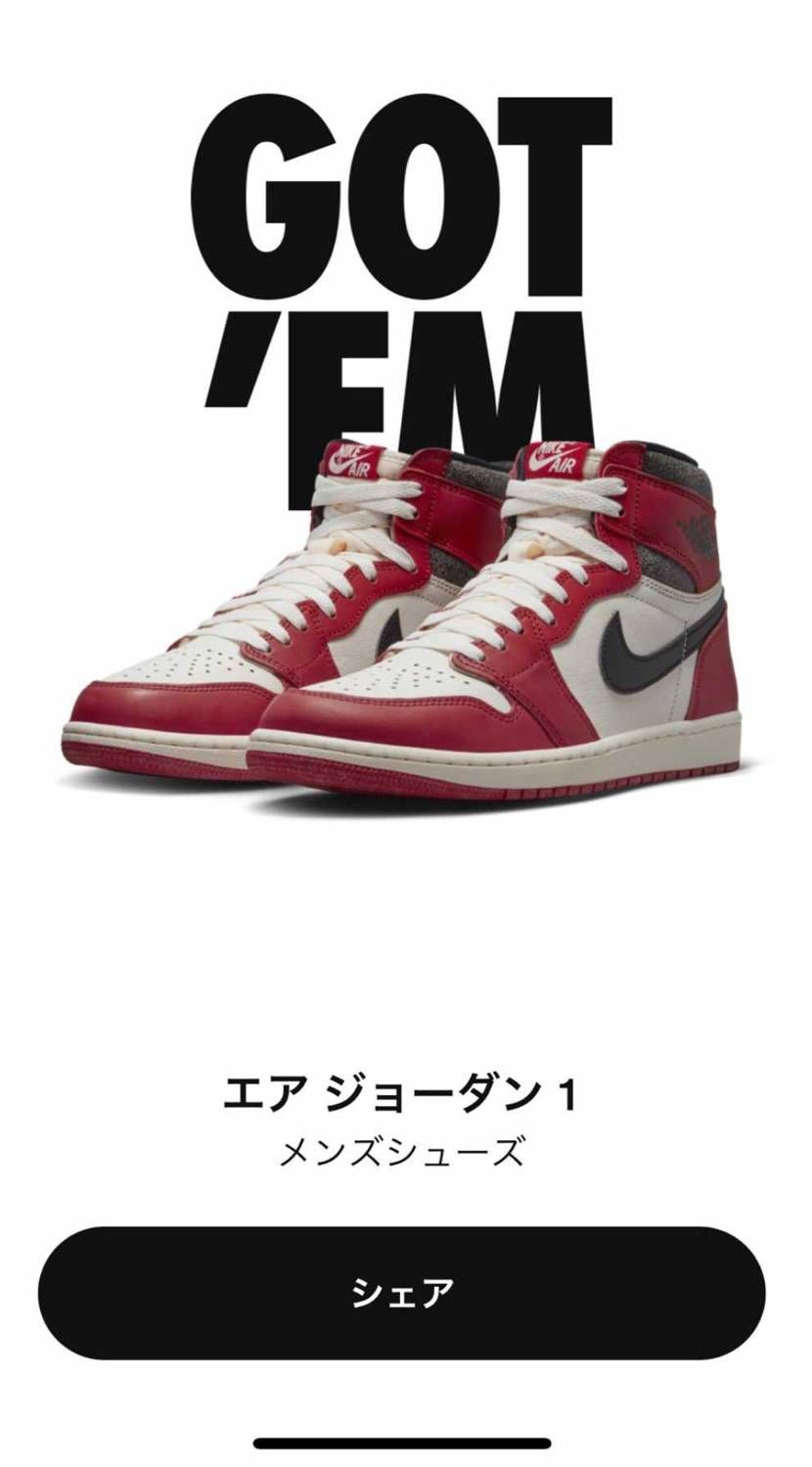 Atmosは外れたけどsnkrsでgot'em💪嬉しい