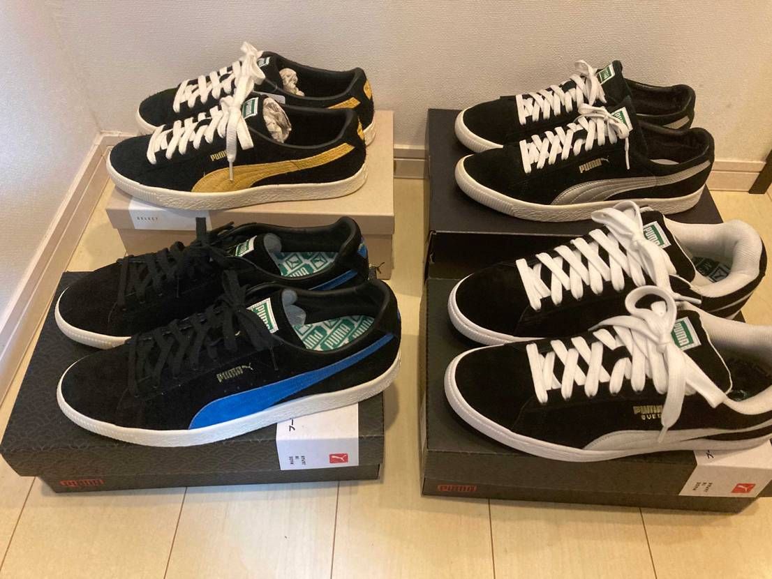 せっかくなので我が家のsuede4兄弟で記念撮影。
90681 black s