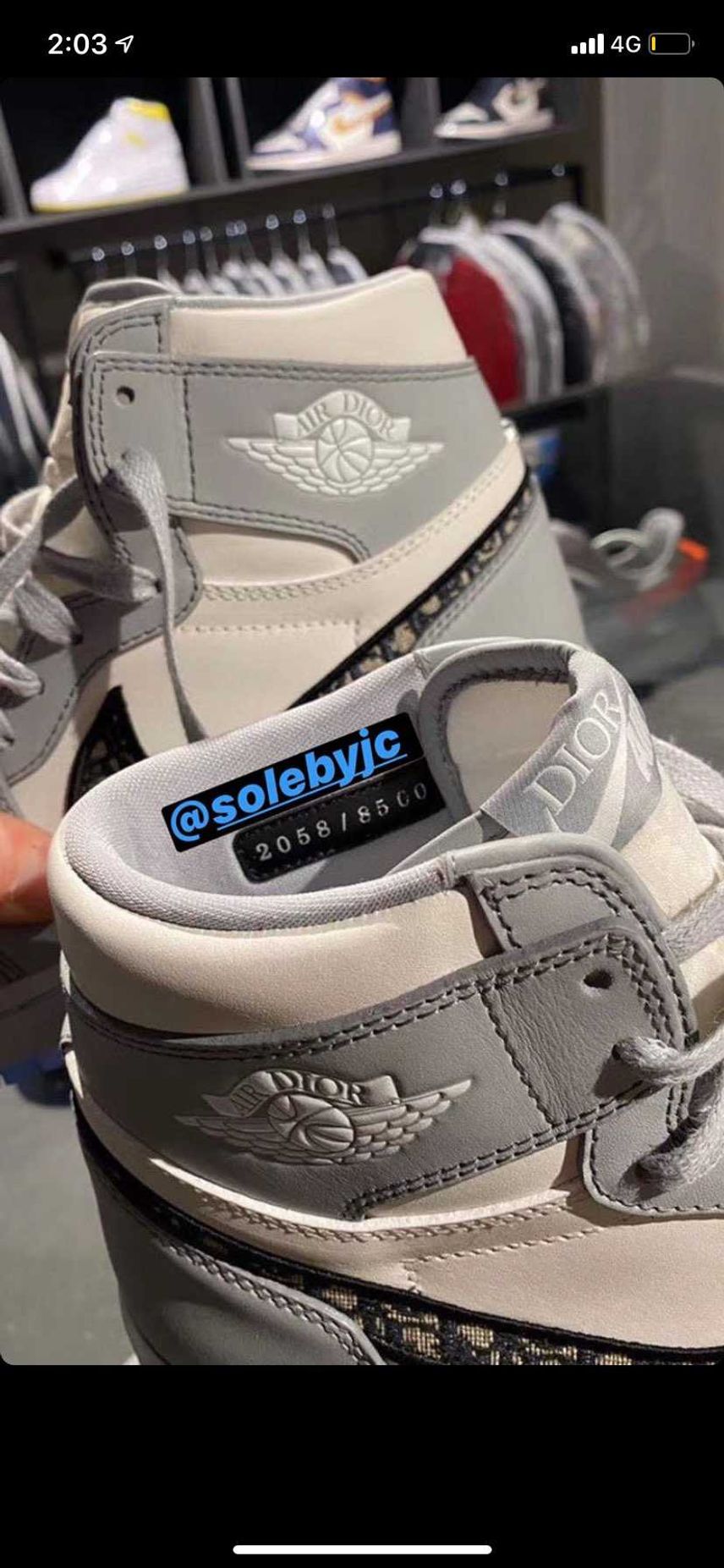 dior jordan1 8500足?