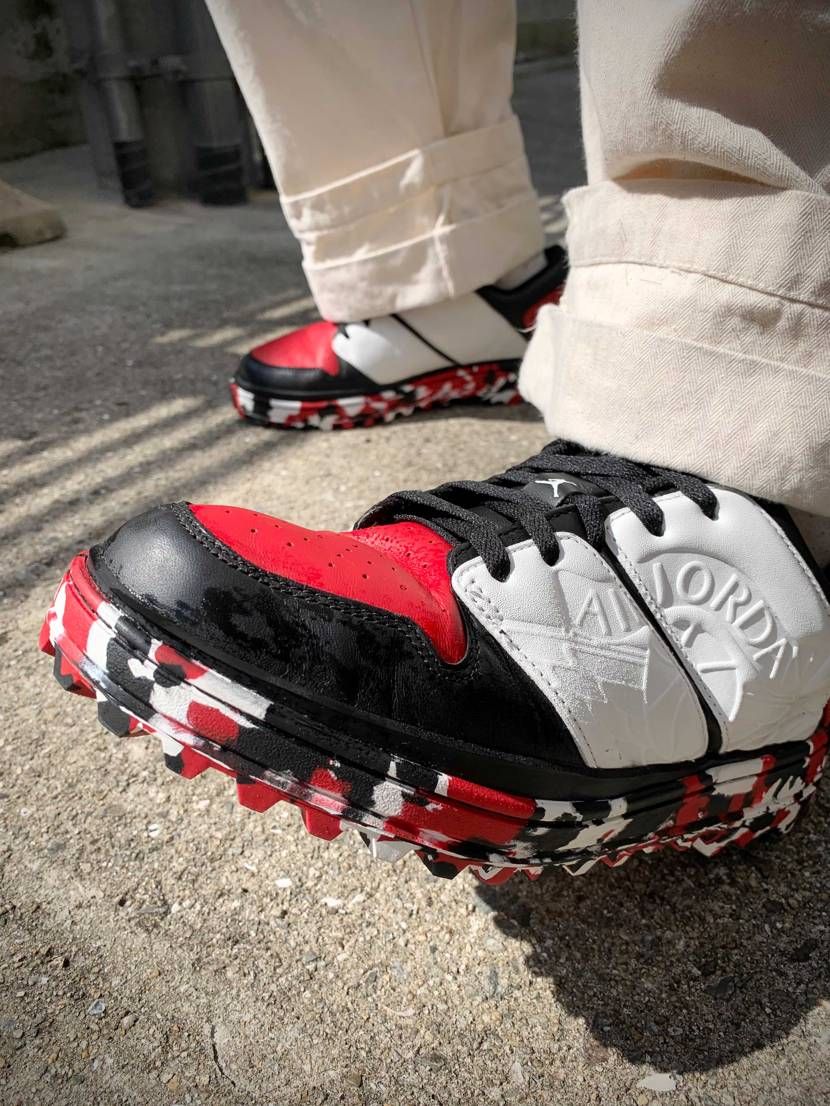 ニューレトロ✖️ビブラム　ラギットソール
カスタムして履き