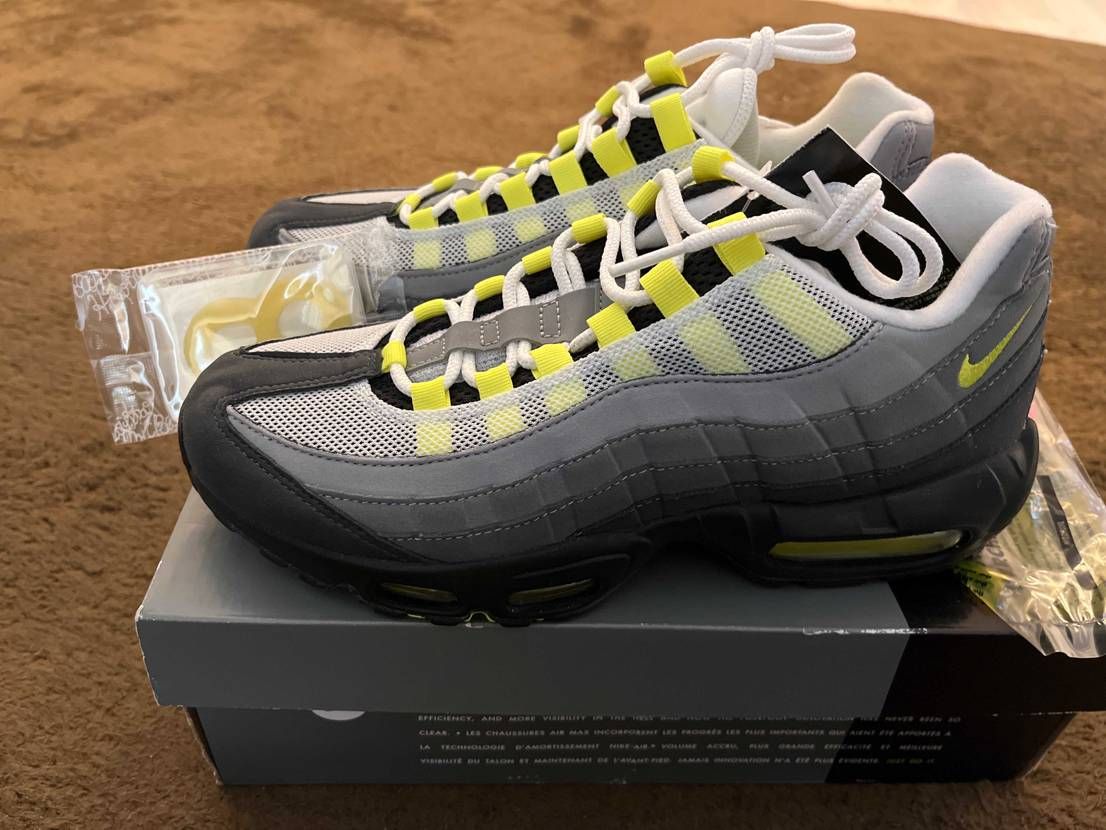 Air max 95 greedy 26.5 og neon イエロー