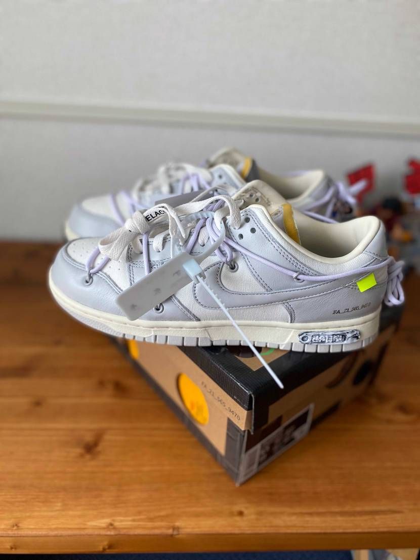 初めての限定アクセスで買えたoffwhite dunk届きました！
シンプルな