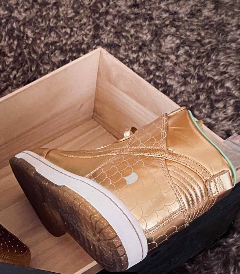 ご当地ダンクのシャチホコです！　なかなか履ける配色ではないで