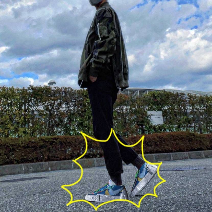 カウズ × サカイ × ナイキ ブレーザー ロー