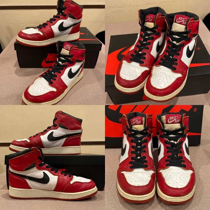 叔母からジョーダン1 シカゴ94年復刻を譲り受けました。
当時ハワイに旅行に行