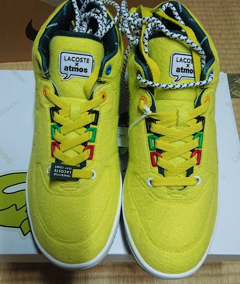 ラコステとアトモスのコラボ
余裕で買えるかと思ってたらオンライン即売り切れるとは