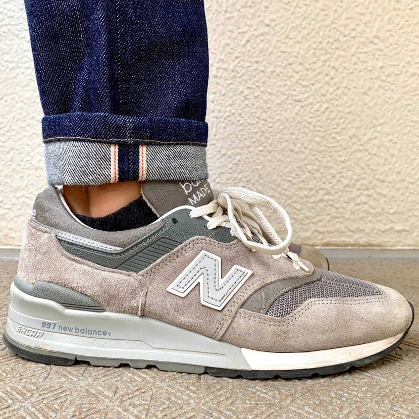 ニューバランスは細身ラストで適度にチビNのM997が1番好き😊
因みにデニムは