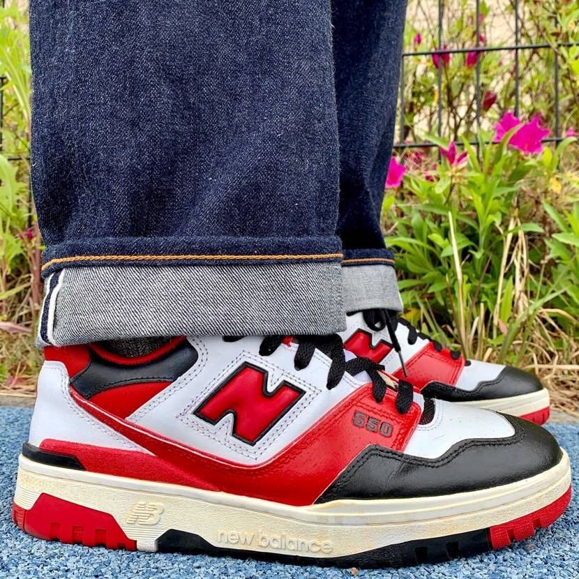 #BB550 #NewBalance550
ほんのりと加工済😌
ジーンズは
