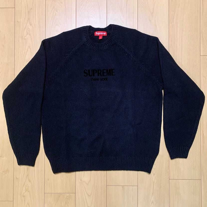 Flocked Logo Sweater
欲しかったセーターが届きました😊✨