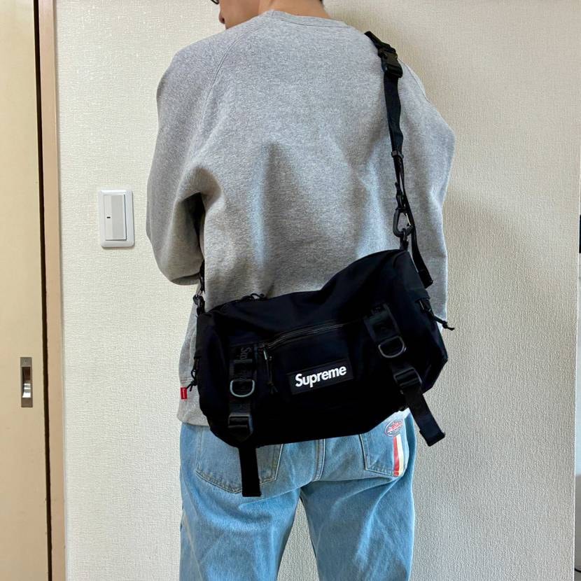 参考までにユーティリティバッグの着画です😌173cm62kg スウェットはsup