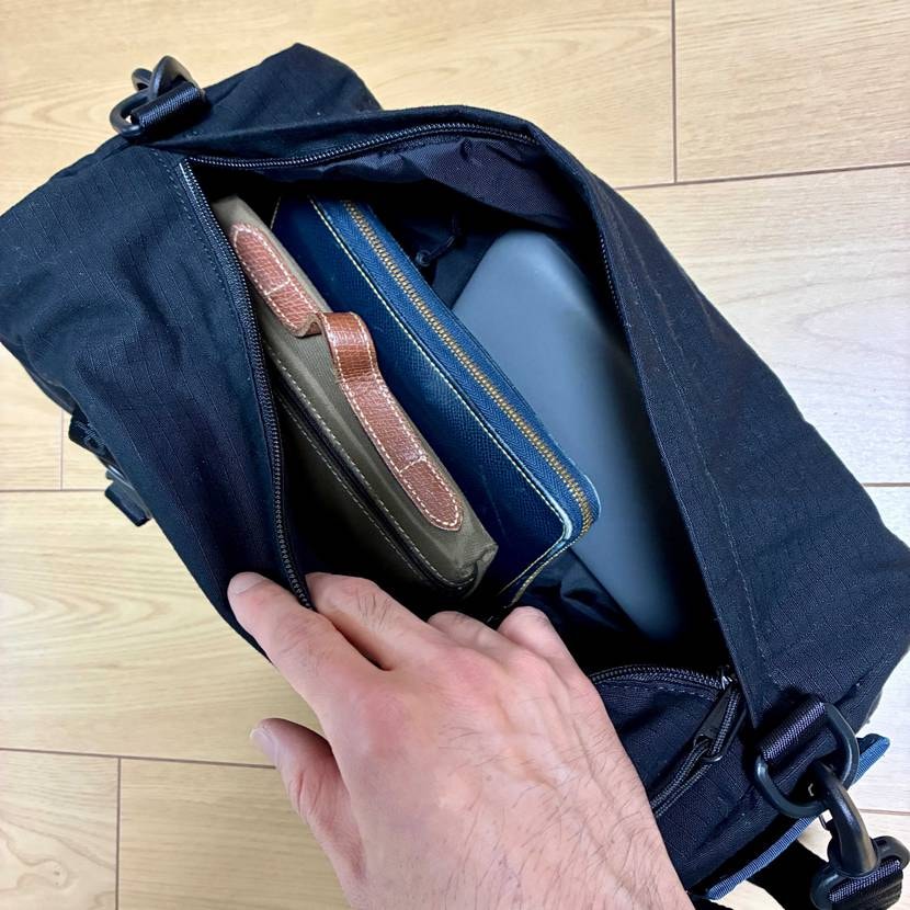 参考までにユーティリティバッグの着画です😌173cm62kg