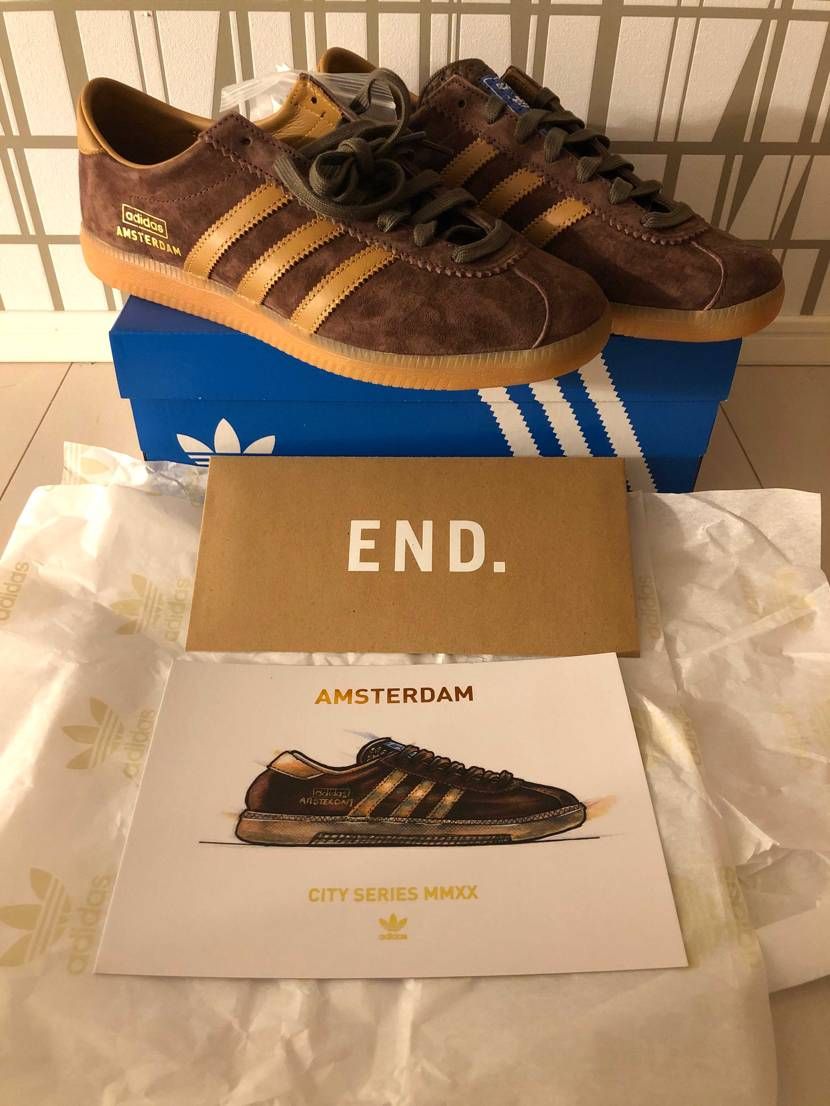 アディダスの都市シリーズ、アムステルダムが届いた！
ENDにしては届くまでに少