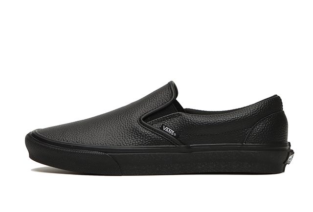 vansのビリーズ別注スリッポンを予約完了！
シボ感あるレザーでカジュアルにな