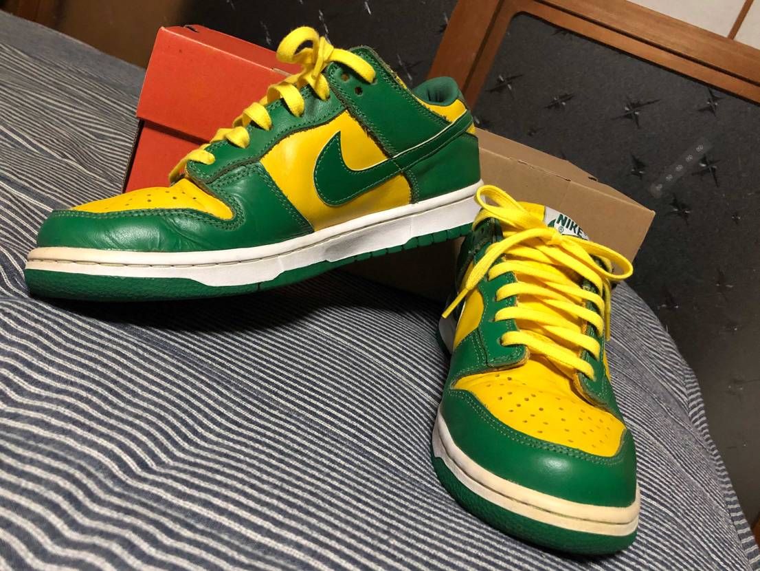 先日某オクにてDUNKのブラジルカラーを入手✨
今日届いて