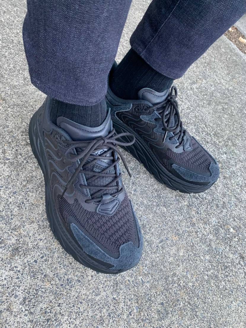 初めてのHOKA。
Satisfyコラボの投稿を見て、気付いたらポチってたトリ