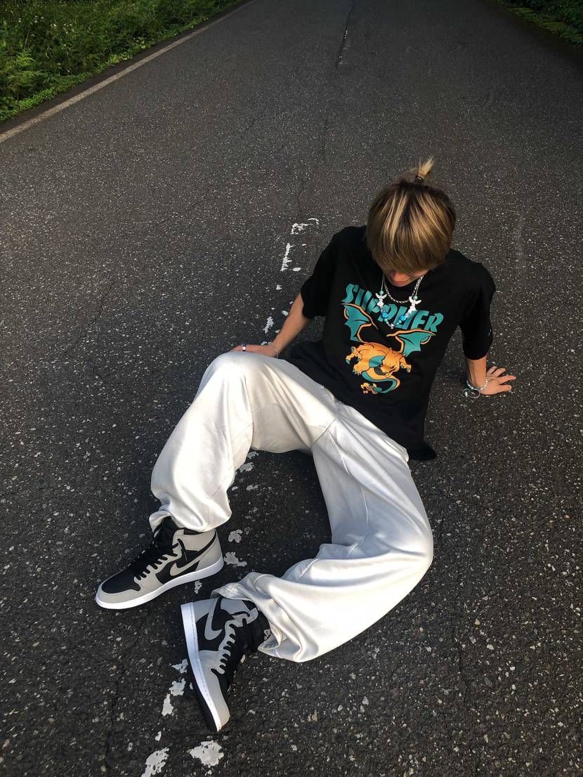 AJ1 シャドーコーデ　髪の毛ボサ子ですみません🙇
よかっ