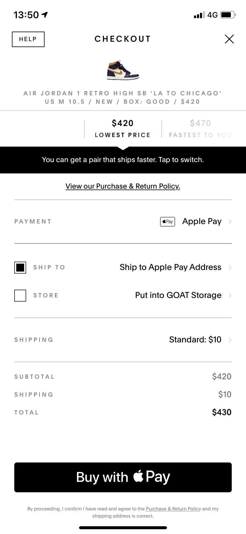 GOATで最近購入されたことある方に質問です。
送料10ドルになっていますが、