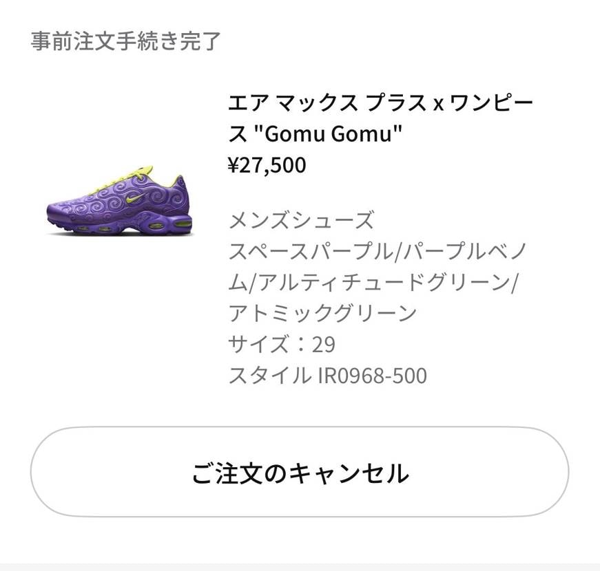 すんなりいかないのはさすがNIKEさん。
受信トレイ頻繁に