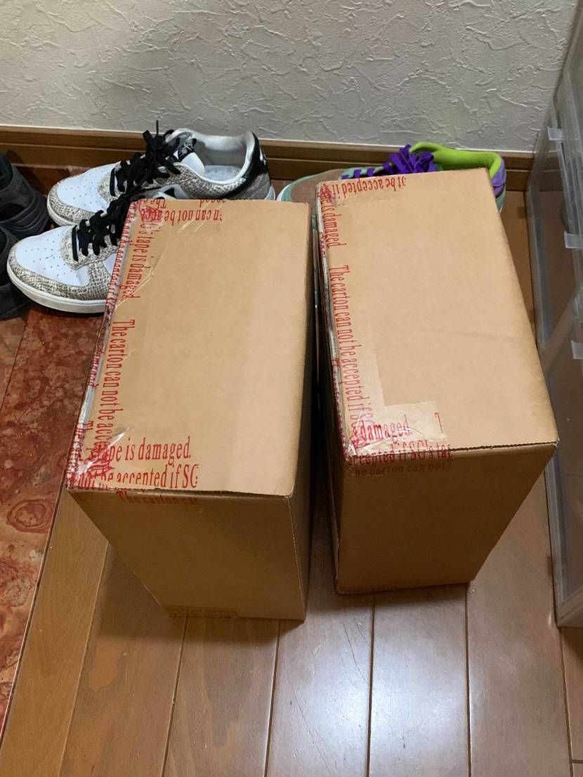 BY YOU ダンク2足到着、お一人様1点までってなってたけど何故か2足行けた。