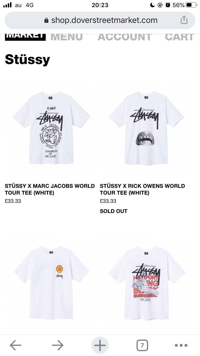 スニーカーじゃないけど…stussy40周年Tシャツは日本の