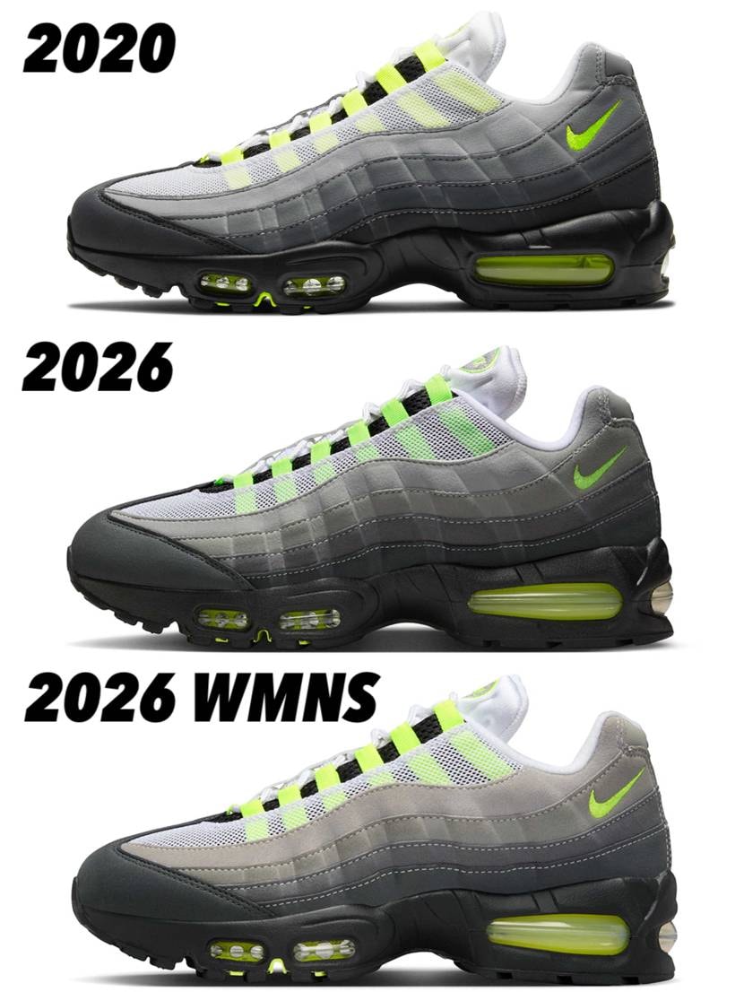 2020・2026 MENS・2026 WMNSの公式画像比較です。
サイドア