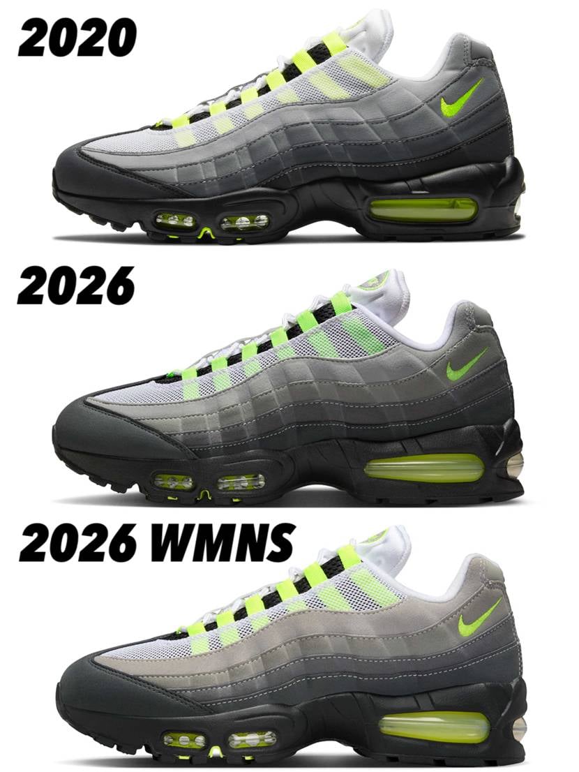2020・2026 MENS・2026 WMNSの公式画像比較です。
サイドア