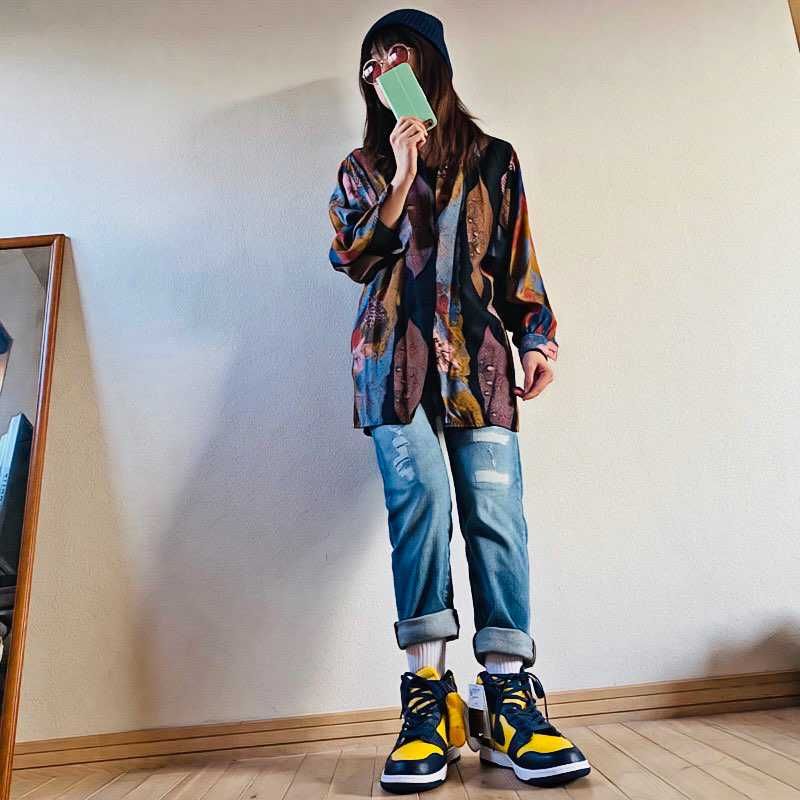 ミシガンやっぱりカッコ良いですねー😍
ヒッピーっぽくコーデ