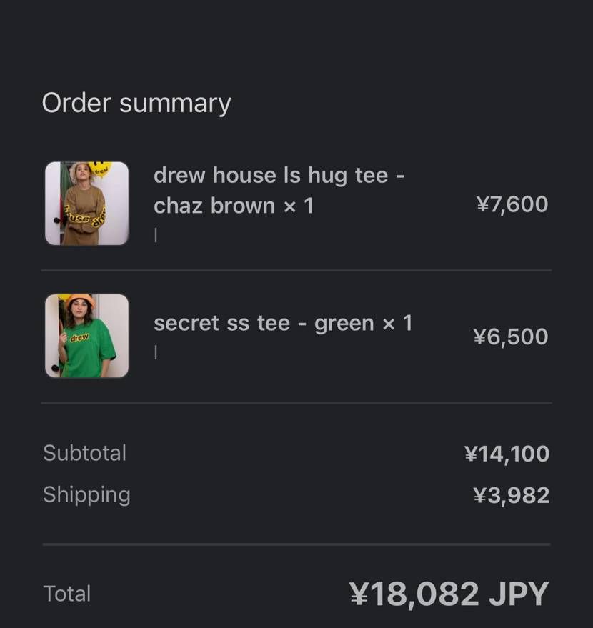 余裕で買えました。

スニダンなどでもdrew取り扱って欲しいですね〜
