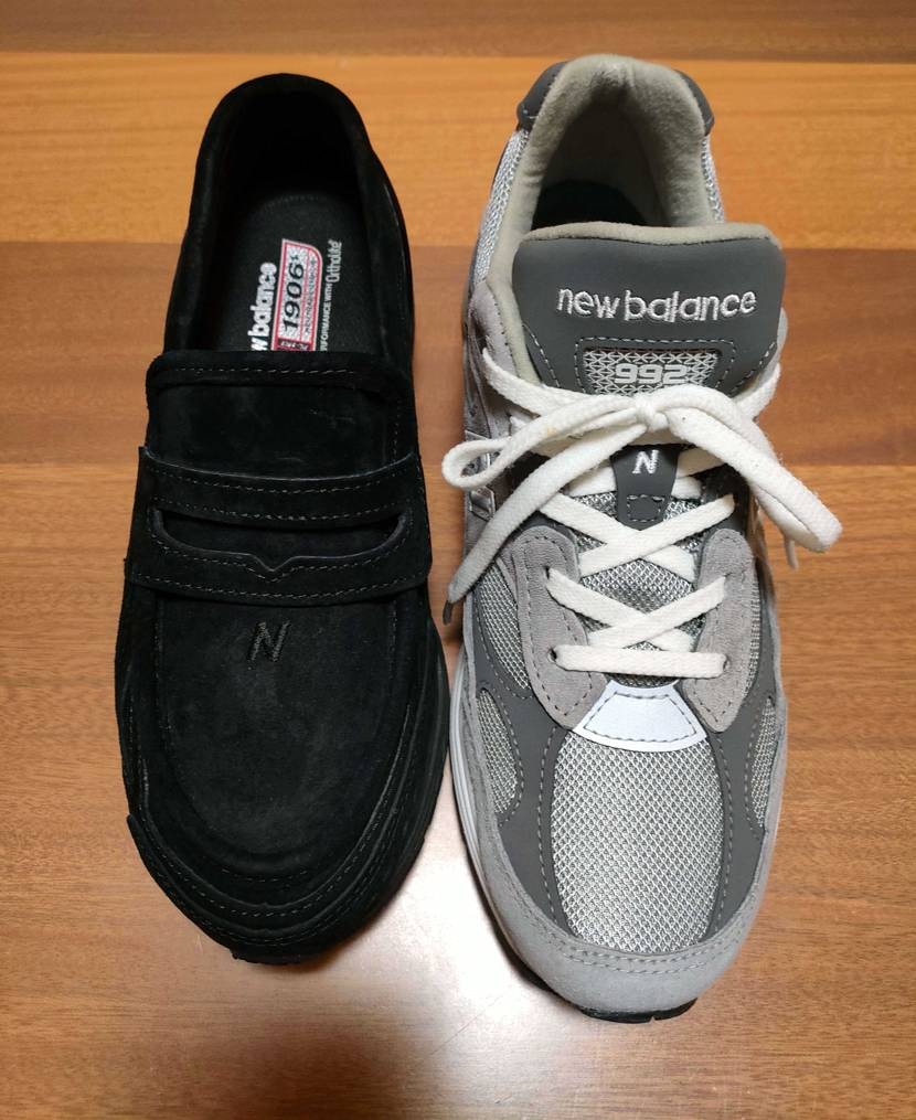 再販との事で992と比較👟

まず始めにこの靴は試着でき