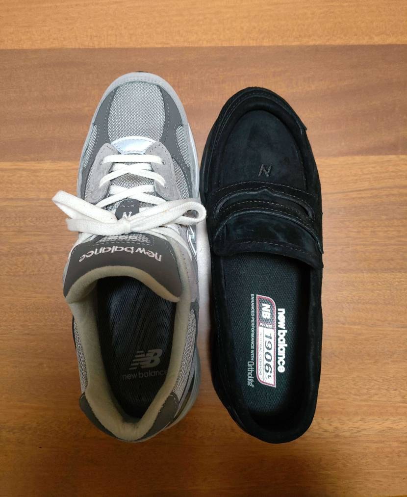 再販との事で992と比較👟

まず始めにこの靴は試着できる環境下なら絶対した